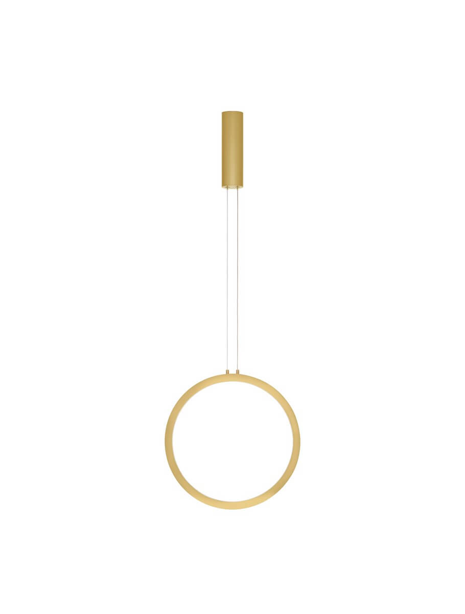 Złota lampa wisząca LE42774 pokojowa LED 25W pierścień