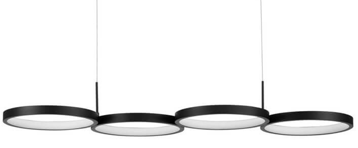 Designerska lampa wisząca LE42829 LED 41W czarna