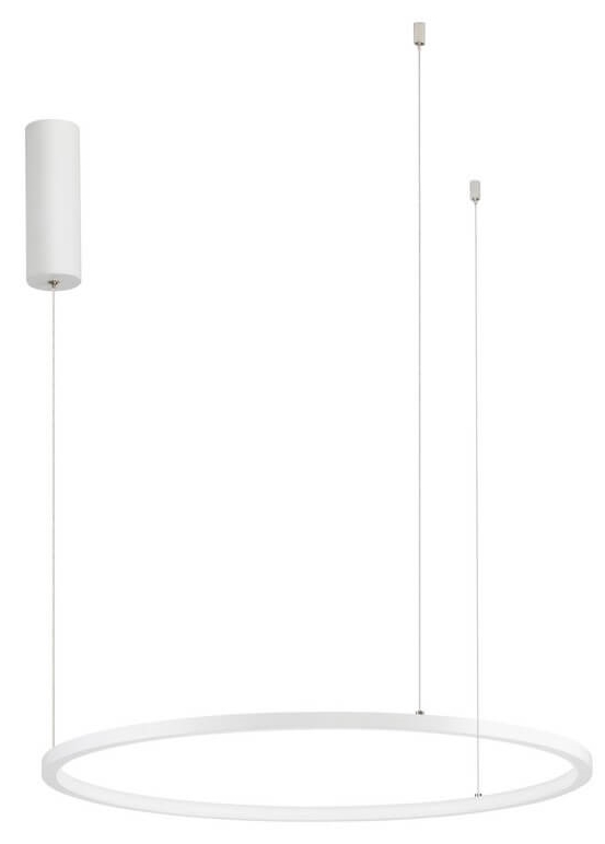 Biała lampa wisząca LE42783 do sypialni LED 36W ring
