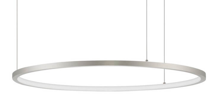 Stylowa lampa wisząca LE42786 LED 36W srebrna