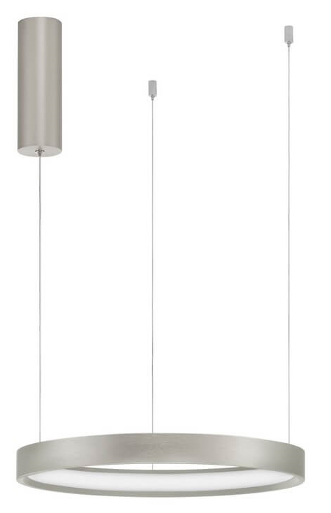 Okrągła lampa wisząca LE42792 LED 30W do biura srebrna