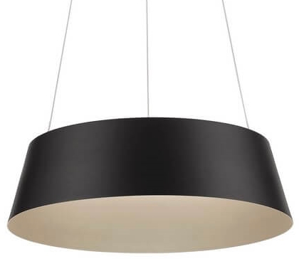 Nowoczesna lampa wisząca LE42802 do holu LED 40W czarna złota