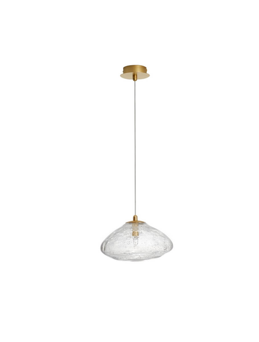 Lampa wisząca LE42899 nad wyspę kryształ złota