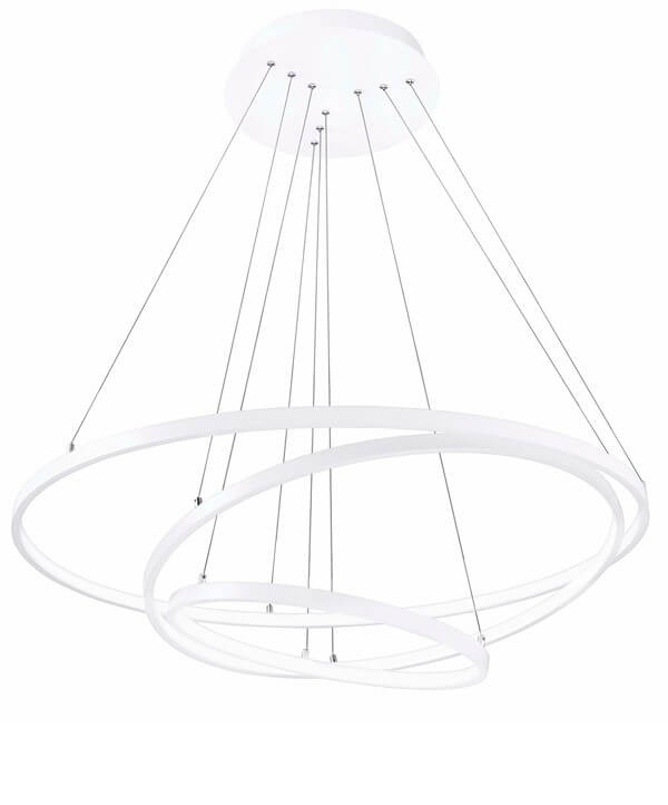 Ledowy żyrandol Banos LE99323 pierścienie 145W białe