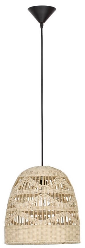 Lampa wisząca boho LE42948 do jadalni beżowa czarna