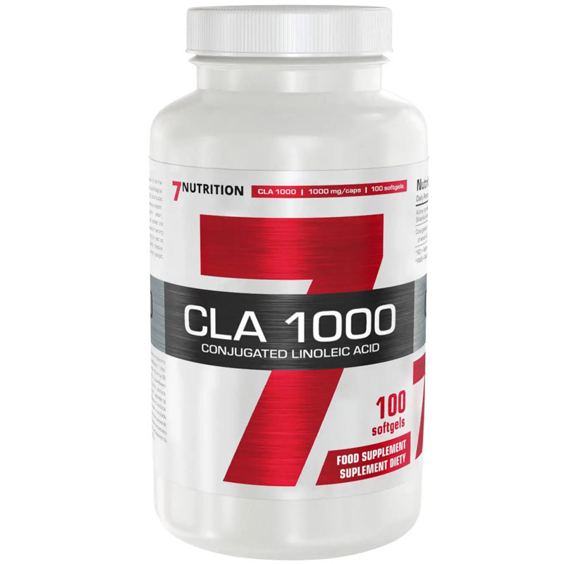 Фото - Спалювач жиру 7 Nutrition 7Nutrition CLA 1000 100softgels. Sprzężony Kwas Linolowy 