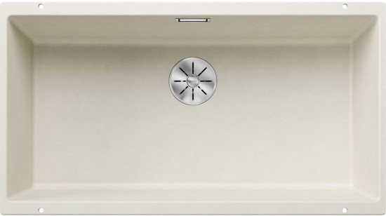 Zlewozmywak granitowy BLANCO Sublie 800-U Silgranit Deliaktny biały 527174