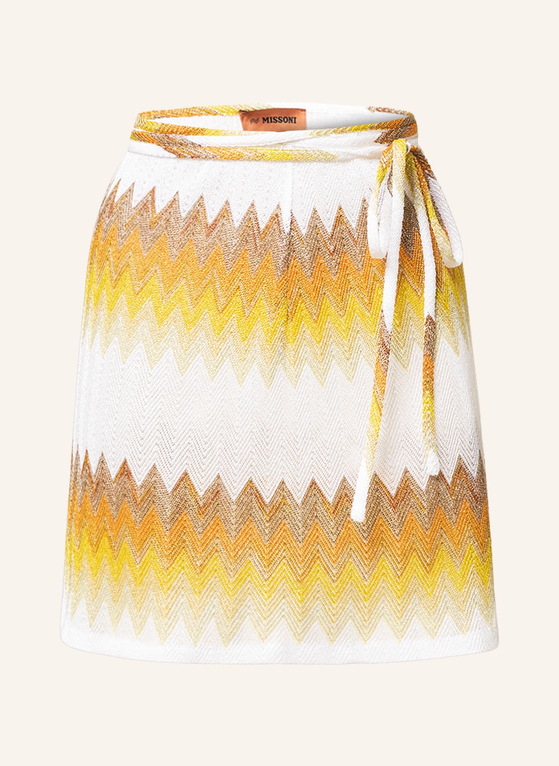 Missoni Spódnica Kopertowa Z Dzianiny Z Błyszczącą Przędzą gold