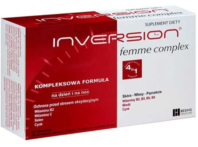 BESINS HEALTHCARE IRELAND LIMITED Inversion Femme Complex 60 kapsułek + 30 kapsułek