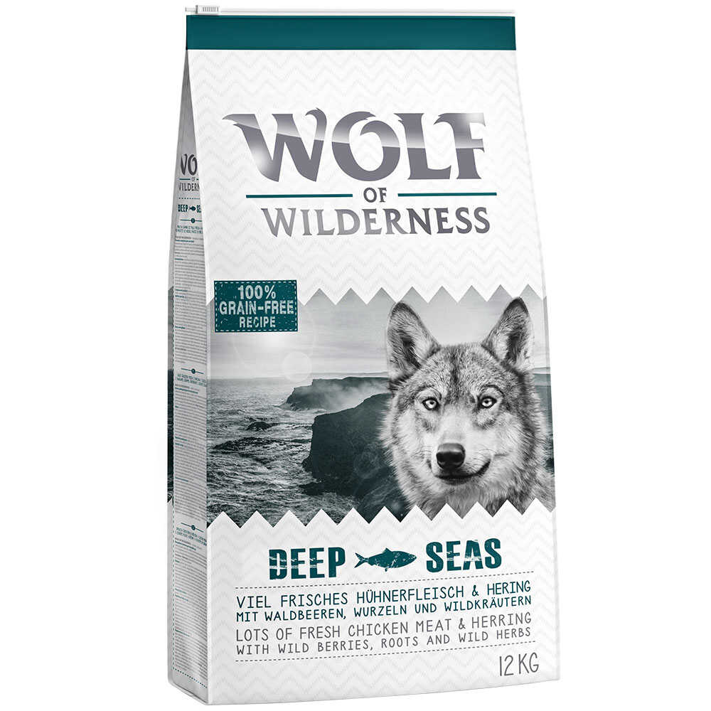 Wolf of Wilderness Adult Deep Seas, śledź - 2 x 12 kg Dostawa GRATIS!