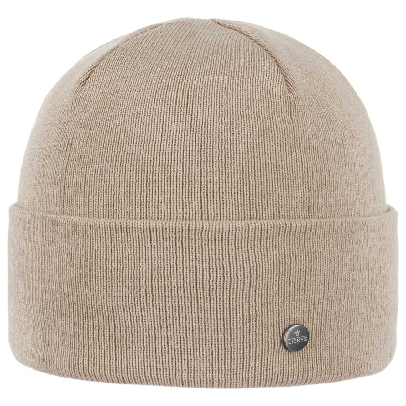 Czapka z Mankietem Giro Cotton by Lierys, beżowy, One Size