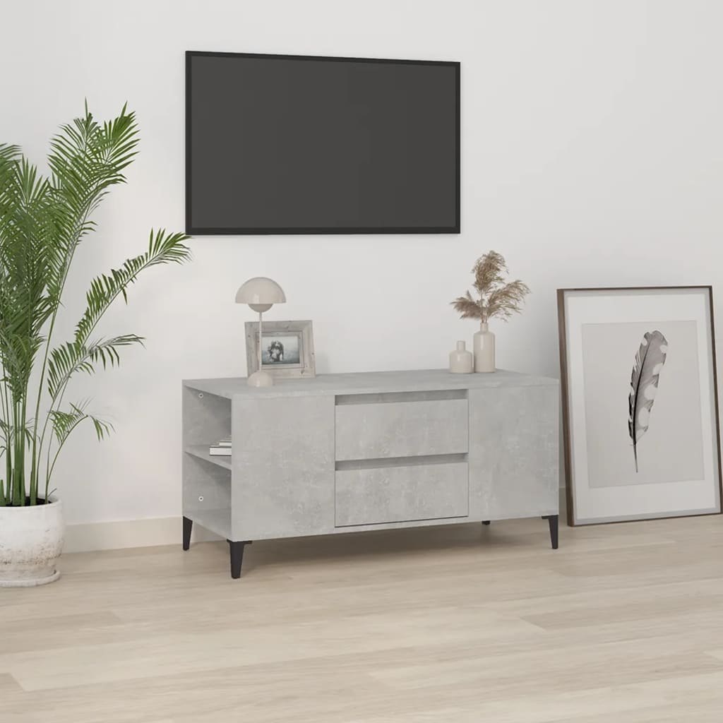Lumarko Szafka pod TV, szarość betonu, 102x44,5x50 cm