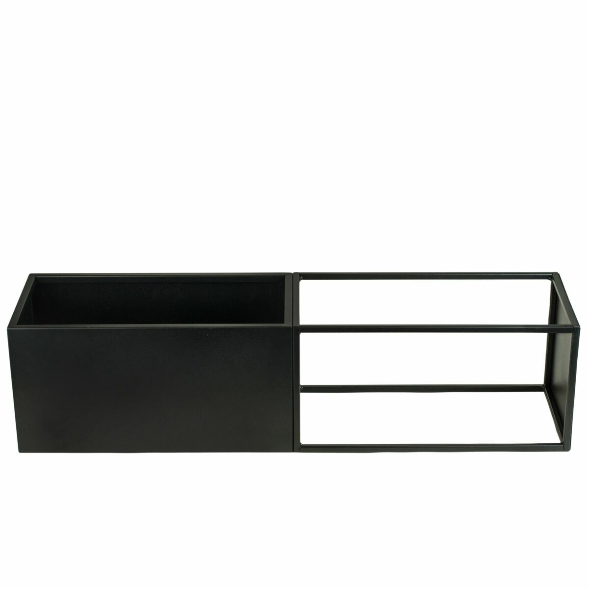 Stojak na doniczkę Modul Udine 20x20x90cm metalowy czarny