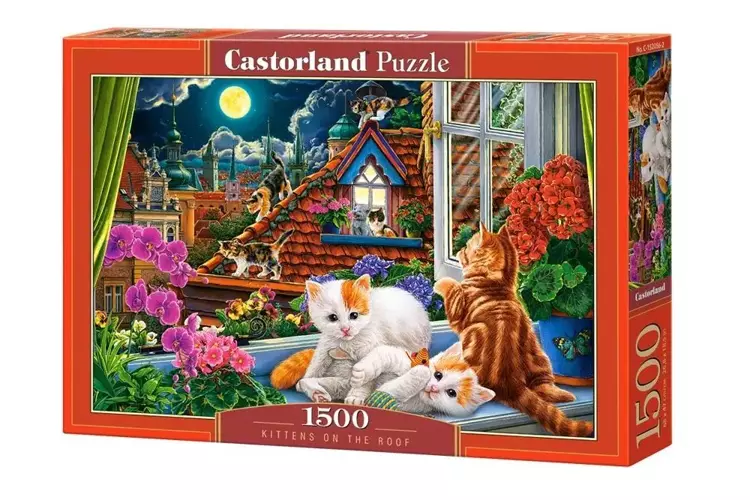 Puzzle 1500 Kittens on the Roof CASTOR - Castorland