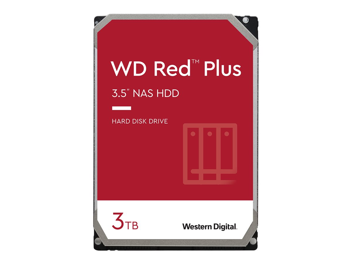 WD Red Plus 3TB SATA 6Gb/s 3.5inch 258MB cache internal HDD Bulk