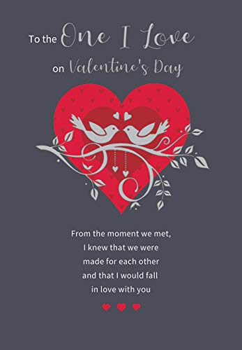 Nowoczesna kartka walentynkowa One I Love - 23 x 15 cm - Piccadilly Greetings, A50266