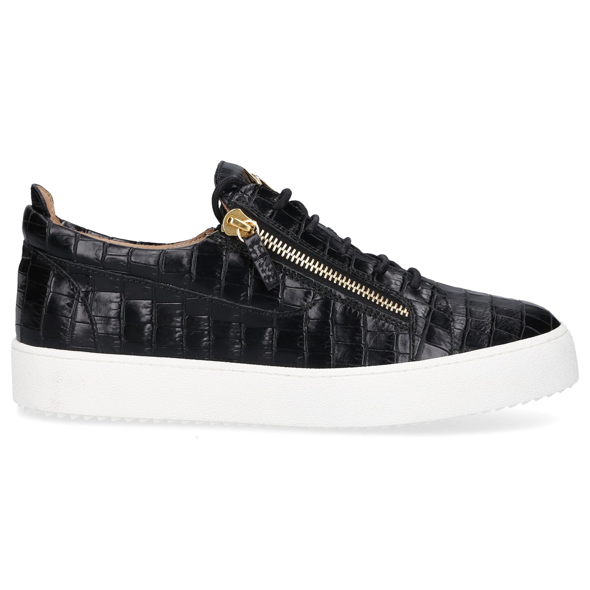 Giuseppe Zanotti Trampki niskie FRANKIE nadruk zwierzecy (krokodyl)