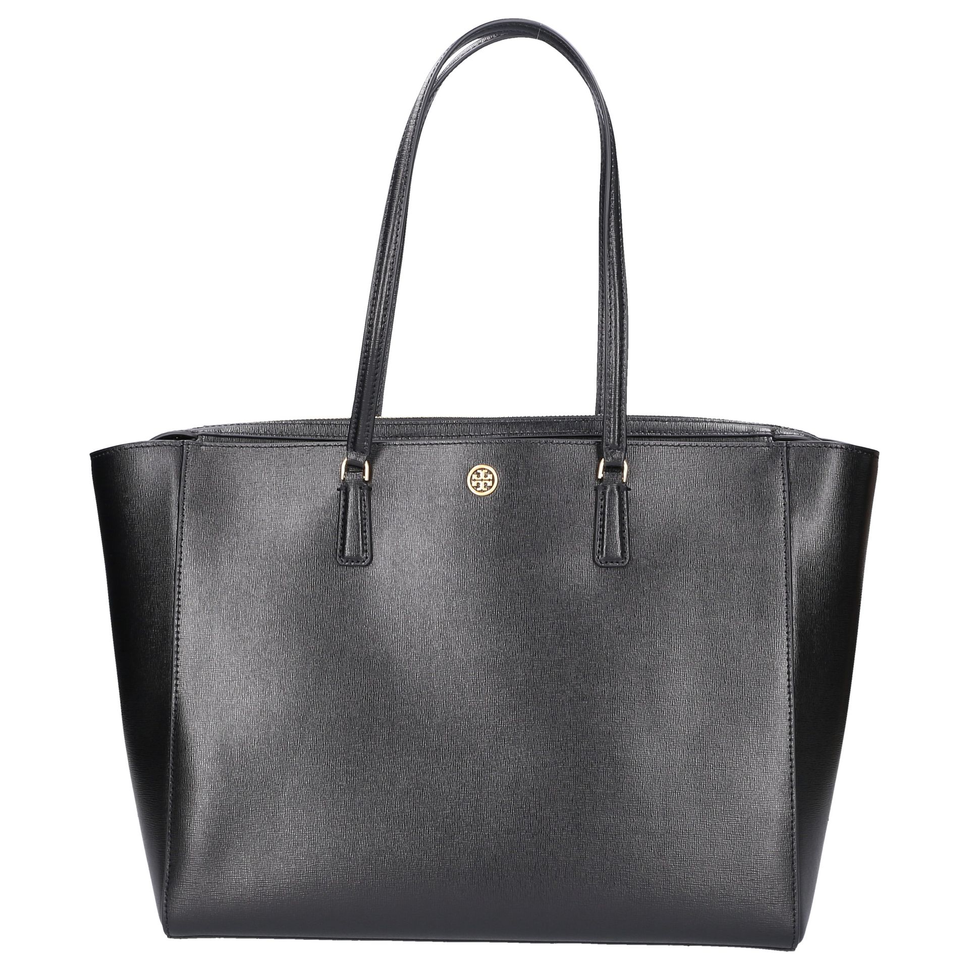 Tory Burch ROBINSON TOTE shopper ze skóry cielęcej