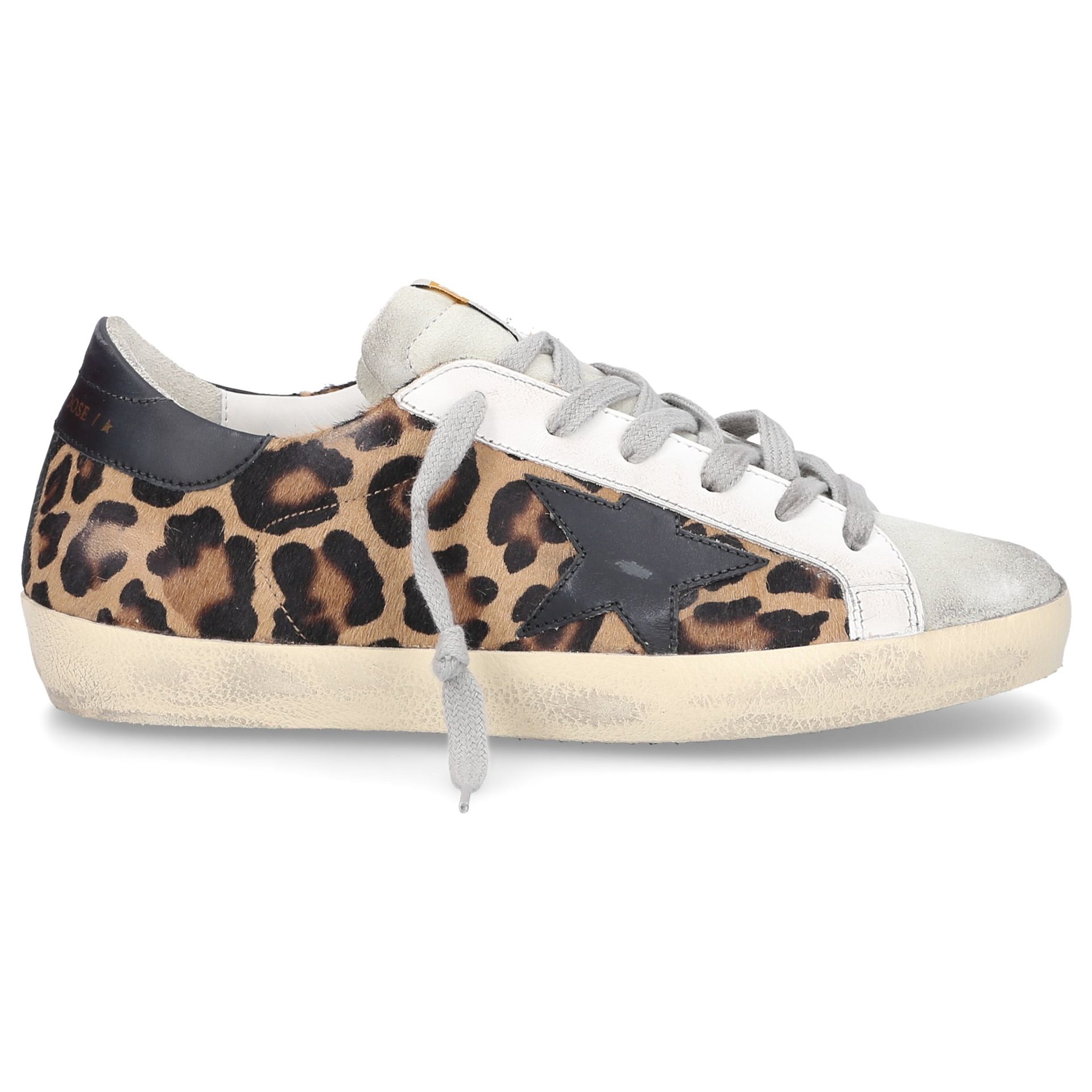 Golden Goose Trampki niskie SUPER STAR skóra kucyka