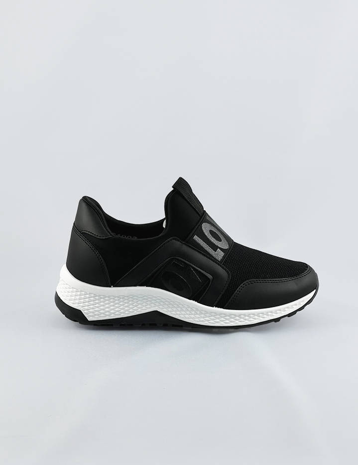 WSUWANE BUTY DAMSKIE Z GUMKĄ CZARNE (C1003) - COLIRES