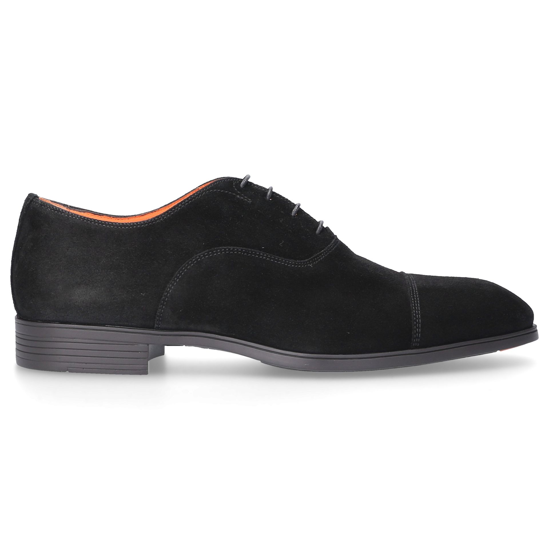 Santoni Buty biznesowe Oxford 11011 zamsz