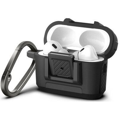 Etui Spigen Lock Fit Airpods Pro 1 / 2 Matte Black