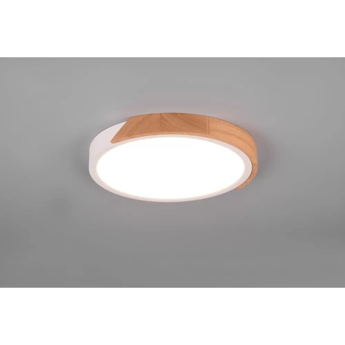 Lampa sufitowa LED Jano, Ø 31,5 cm, 3 000 K, biała