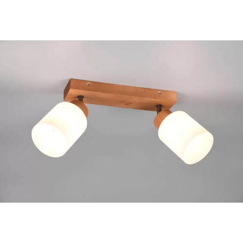 Trio Rl Sprout R31291036 lampa wisząca zwis 1x40W E14 drewniana/czarna