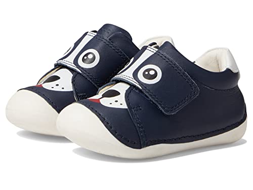 Geox Buty dziecięce B TUTIM First Walker Shoe, granatowe/białe, 18 EU, granatowy biały (navy white), 18 EU