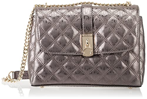GUESS Damska torba na ramię Gaia Cabrio Crossbody, cyna, jeden rozmiar, Pewter (cynołów), Rozmiar Uniwersalny