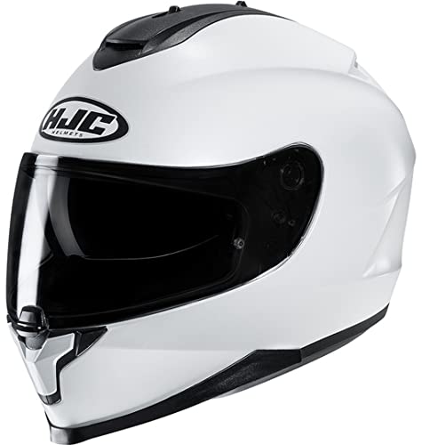 HJC, pełny kask motocyklowy C70 pearl white, XL