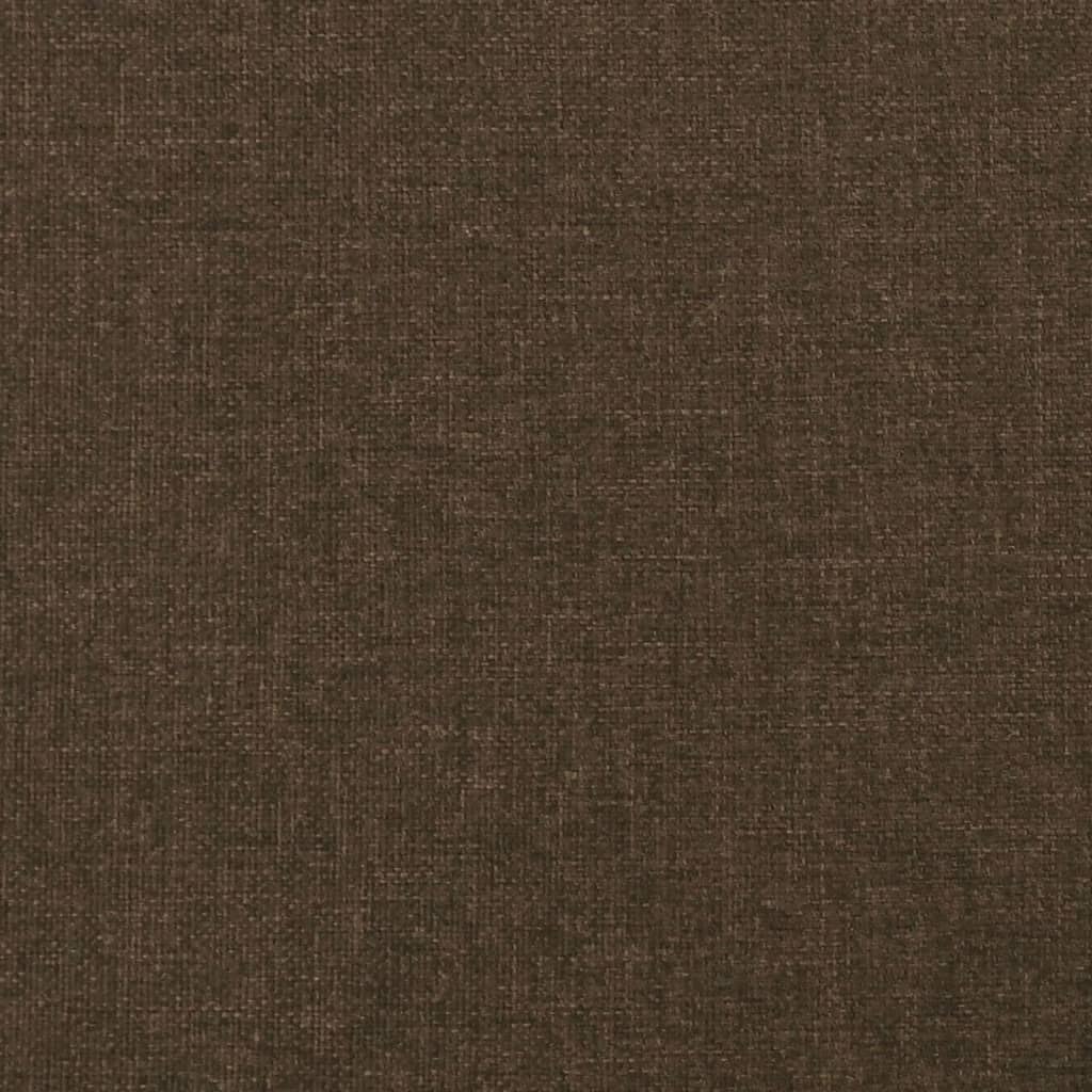 Lumarko Rama łóżka z zagłówkiem, ciemnobrązowa 100x200 cm obita tkaniną