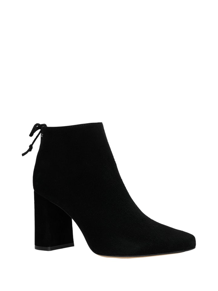 Wojas Skórzane botki w kolorze czarnym