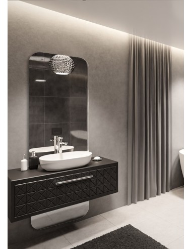 Lustro łazienkowe owalne w dwóch częściach - GAJA W DWÓCH CZĘŚCIACH, Wymiar: 50x110