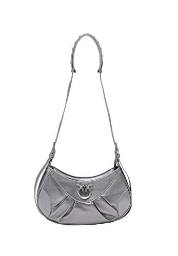 PINKO Damska torba Love Bon Crossbody Mini Sh, Zzfo_srebrno-old-srebrna, Zzfo_srebrny-old-srebrny