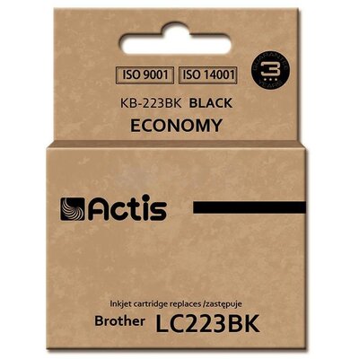 Actis Tusz KB-223BK (do drukarki Brother, zamiennik LC223BK standard 16ml czarny) EXPACSABR0049