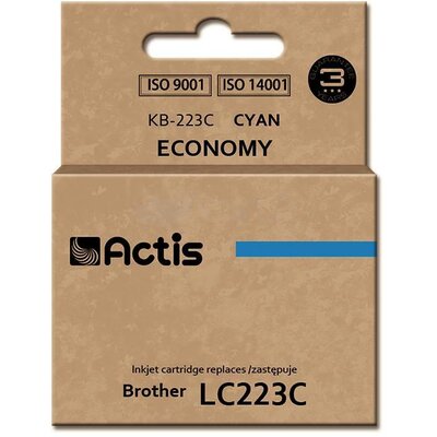 Actis Tusz KB-223C (do drukarki Brother, zamiennik LC223C standard 10ml cyan) EXPACSABR0050