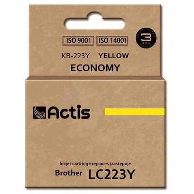 Actis Tusz KB-223Y (do drukarki Brother, zamiennik LC223Y standard 10ml yellow) EXPACSABR0052
