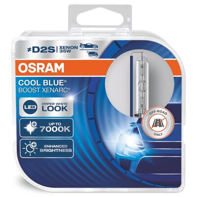 Osram Xenarc Cool Blue Boost D2S ŻARÓWKA KSENONOWA samochodowa lampa ksenonowa zestaw żarówek (Double Pack) 66240CBB-HCB