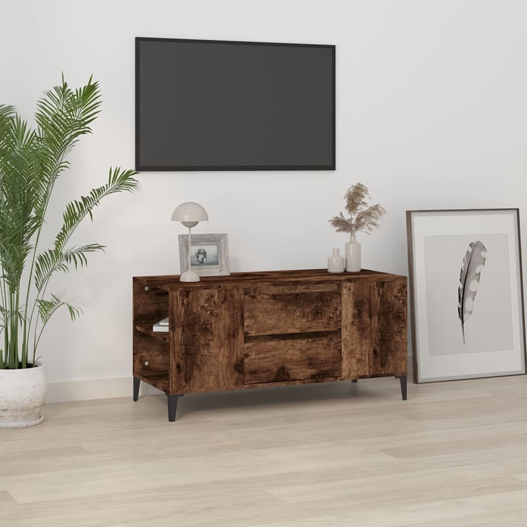 Lumarko Szafka pod TV, przydymiony dąb, 102x44,5x50 cm