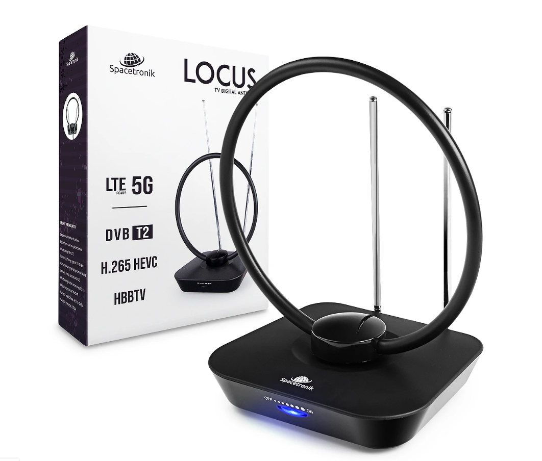 DVB-T2 Spacetronik Locus TV zasilacz 45dB