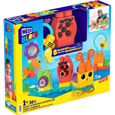 Klocki sensoryczne FISHER PRICE Mega Bloks Aktywizująca gąsieniczka HKN44