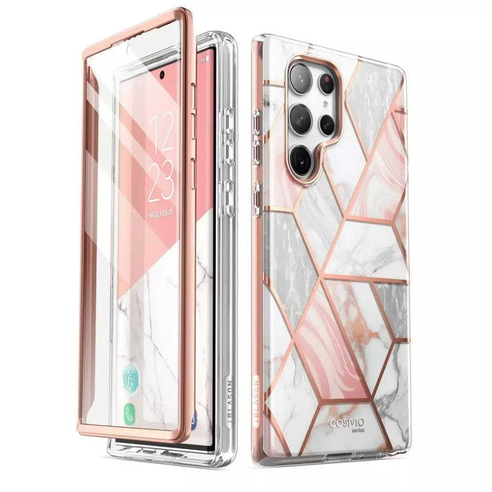 Supcase Etui ochronne Cosmo do Samsung Galaxy S23 Ultra Marble Pink