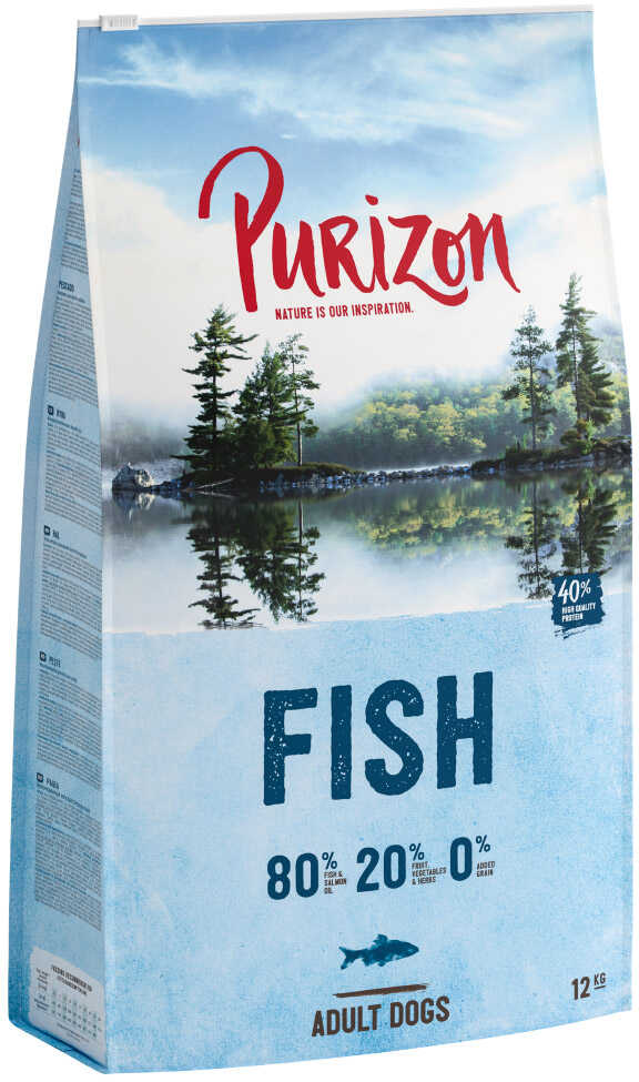 Dwupak Purizon, 2 x 12 kg - Adult, ryba, bez zbóż Dostawa GRATIS!