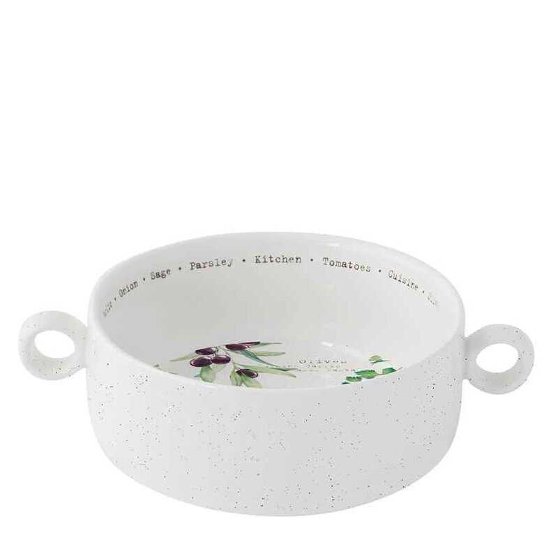 MISKA z PORCELANY z USZKAMI Home