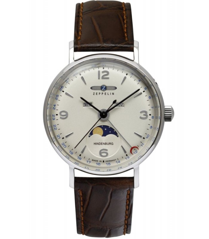 Zegarek Zeppelin Hindenburg Moonphase Lady 8077-5