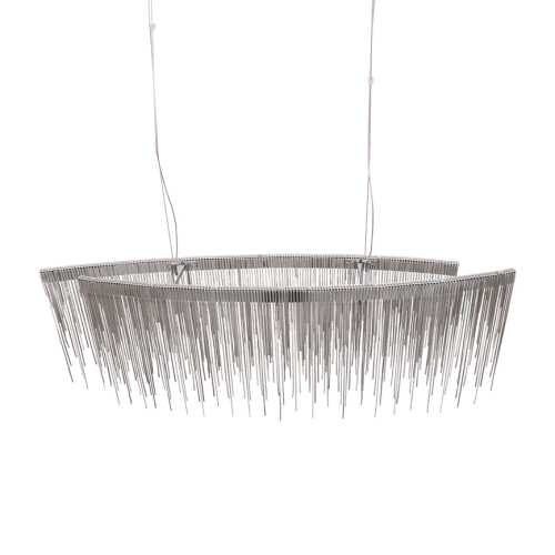 Fontanna SILVER Avenue podwójny żyrandol srerne łańcuszki 100cm 11911