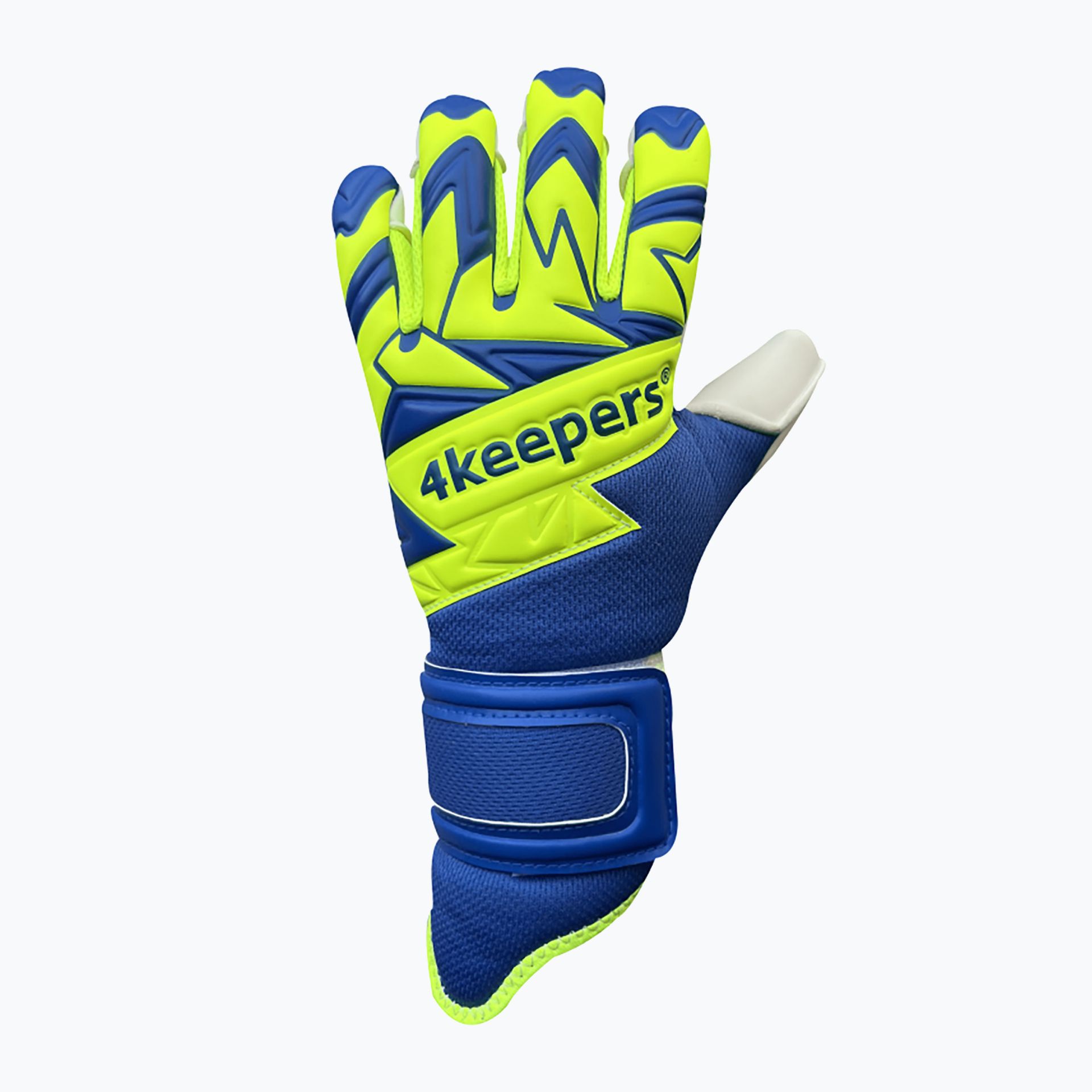 Rękawice bramkarskie dziecięce 4Keepers Equip Breeze Nc Jr niebiesko-zielone EQUIPBRNCJR 4