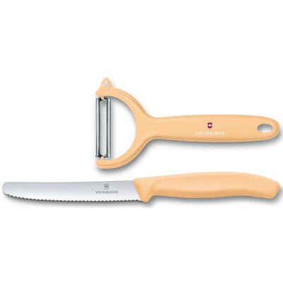 Victorinox Zestaw nóż ząbkowany, obieraczka do warzyw - orange (6.7116.23L92) 6.7116.23L92