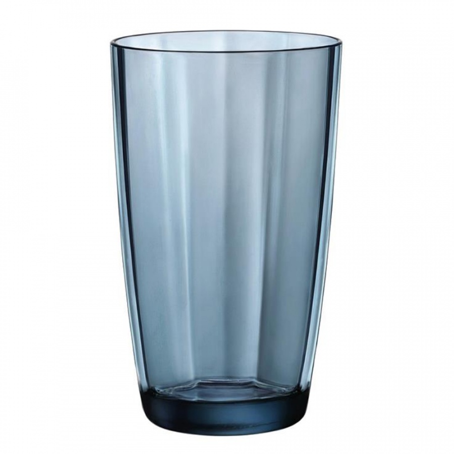 Niebieska szklanka do napojów wody drinków soków 465ml  kod: 3DB-SZK-465/O/BORM